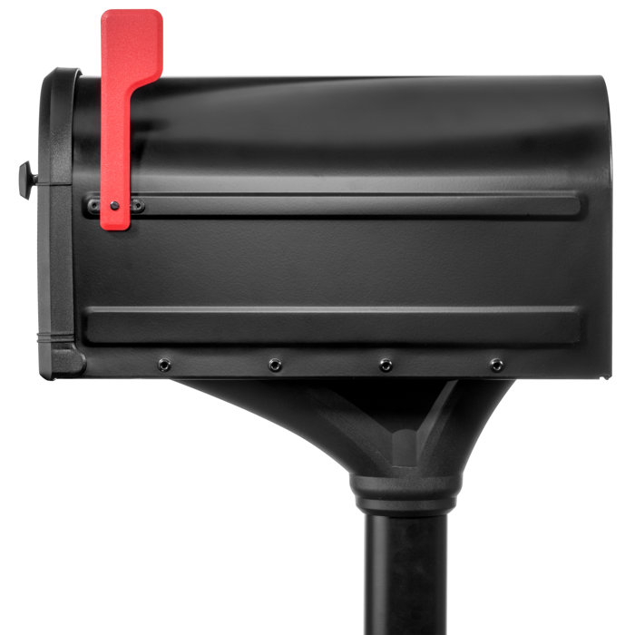 Architectural Mailboxes Roxbury Steel Post Mounted Mailbox with
